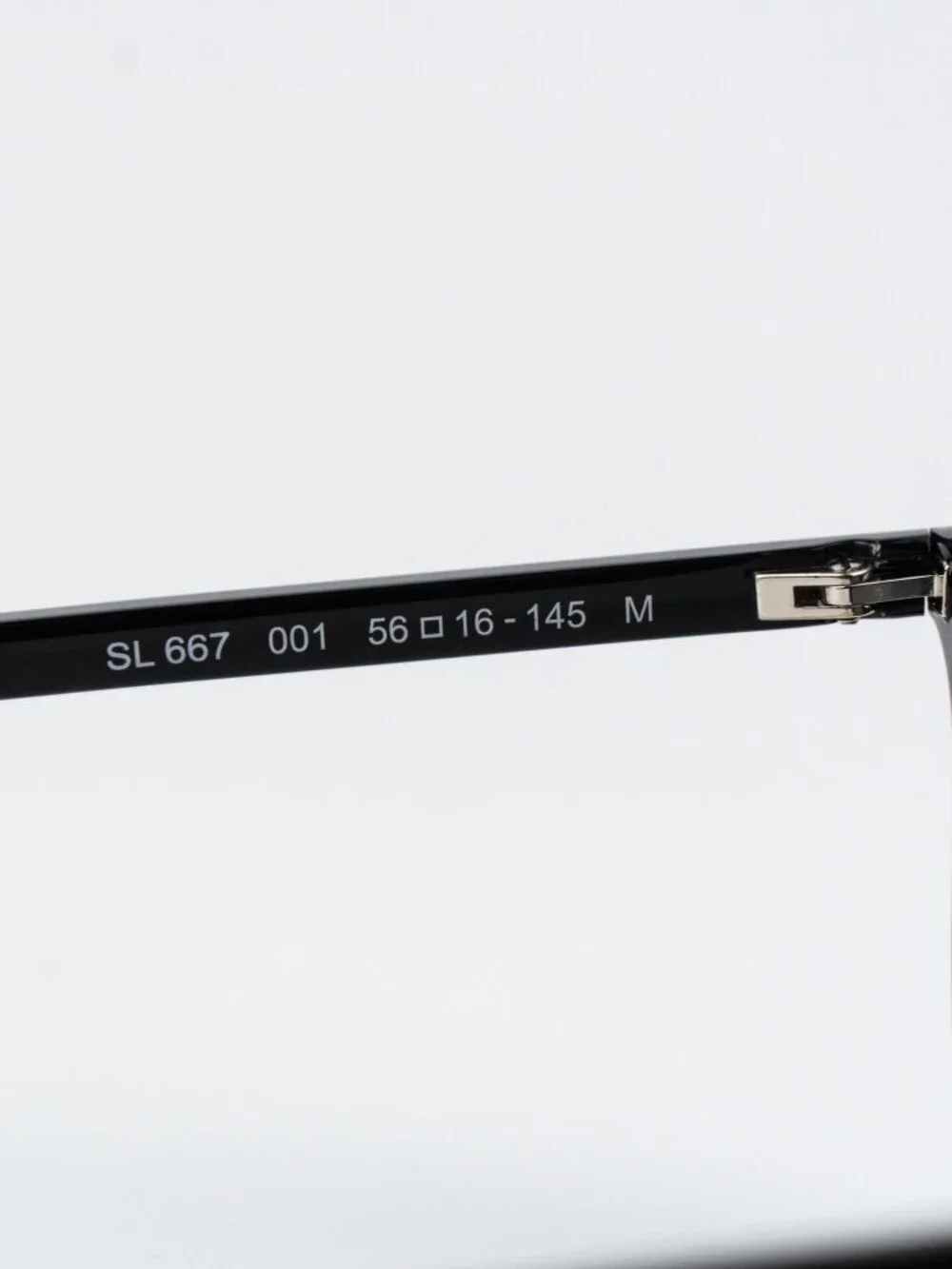 Saint Laurent Women Sunglasses Black Grey Pilot SL667 001 NEW AUTHENTIC